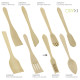 Tenedor Cocina Madera Oryx 30 cm.