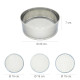 Harinero Tamizador Acero inoxidable Ø 20 cm. Con 3 Mallas Intercambiables