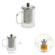 Taza Infusiones De Cristal 350 ml. Con Filtro Infusor De Acero Inoxidable