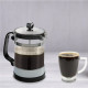 Cafetera Francesa De Cristal Y Acero Inoxidable, Con Embolo,  Capacidad De 800 ml