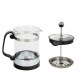 Cafetera Francesa De Cristal Y Acero Inoxidable, Con Embolo,  Capacidad De 800 ml