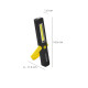 Linterna LED Multifunción Tipo Boligrafo Recargable (900 mAh) 200 Lumenes Con Iman, Gancho y Soporte Ajustable.