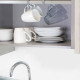 Colgador Tazas, Soporte Cocina Bajo Mueble, Acero Cuelgatazas para 10 tazas