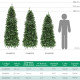 Arbol De Navidad 210 cm. Slim (estrecho) 972 Ramas PVC