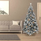 Arbol De Navidad Nevado 210 cm. 1106 Ramas. Hojas De Pvc Con Nieve Artifical