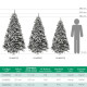 Arbol De Navidad Nevado 240 cm. 1500 Ramas. Hojas De Pvc Con Nieve Artifical