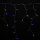 Guirnalda Luces Navidad Cortina 3x1 Metros 115 Leds Multicolor. Luz Navidad Interiores y Exteriores Ip44. Cable Transparente.