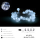 Guirnalda Luces Navidad Esfera 40 Leds Blanco Frio. Luz Navidad Interiores y Exteriores Ip44