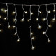Guirnalda Luces Navidad Cortina 10x1 Metros 345 Leds Blanco Calido. Luz Navidad Interiores y Exteriores Ip44. Cable Transparente