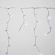 Guirnalda Luces Navidad Cortina 10x1 Metros 345 Leds Multicolor. Luz Navidad Interiores y Exteriores Ip44. Cable Transparente