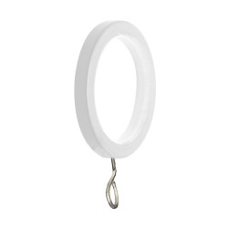 Anilla Zirconio Para Barras Ø 20 mm. Sin Silenciador Acabado Blanco (Blister 10 unidades)