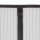 Cortina Mosquitera Para Puertas Con Cierre Central Magnetico Automatico 120 x 240 (Alt.) cm. Color Negro.
