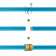 Reparador Laton Para Mangueras 3/4". Blister 1 pieza