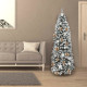 Arbol De Navidad 180 cm. Slim Nevado (estrecho) 653 Ramas PVC