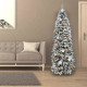 Arbol De Navidad 210 cm. Slim Nevado (estrecho) 972 Ramas PVC