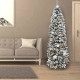 Arbol De Navidad 240 cm. Slim Nevado (estrecho) 1217 Ramas PVC