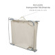 Tumbona Playa Cama Fabricada en Acero Con bolsillos. Color Beige. Reclinable 3 posiciones, Tumbona Jardin, Tumbona piscina.