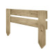 Bordura madera 2,8x15/30 (Alt.) cm. Longitud 50 cm.. Bordo madera, Rollborder madera. MaderaTratada, Valla Delimitador Jardin