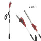 Podadora / Cortasetos A Bateria 20 V. LIMYX Sin Bateria. Asta Telescopica, Barra de Poda 20 cm. Longitud Cortasetos 43 cm.