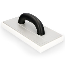 Llana / Talocha Con Mango de Plastico ABS. Espuma Acabado Fino 25 mm. Llana Limpieza. Base 280x140 mm. Mango Ligero y Ergonomico