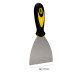 Espatula Acero Inoxidable Ancho 60 mm. Con Mango de Goma Ergonomico, Espatula Pintor, Espatula Masilla, Paletina, Paleta Rascar