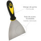 Espatula Acero Inoxidable Ancho 60 mm. Con Mango de Goma Ergonomico, Espatula Pintor, Espatula Masilla, Paletina, Paleta Rascar
