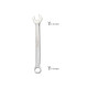 Llave Combinada Plus 14x14 Acero Cromo Vanadio DIN 3113. Llave Doble Boca, Llave Fija, Llave Estrella