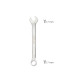 Llave Combinada Plus 17x17 Acero Cromo Vanadio DIN 3113. Llave Doble Boca, Llave Fija, Llave Estrella