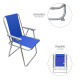 Silla Playa Metal Azul 54x54x79,5 (alt) cm.