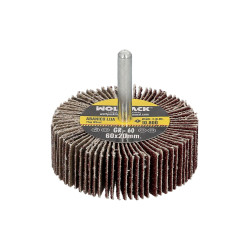 Abanico Lija Grano 60 Medida Ø 60 x 20 mm. Disco Abrasivo Laminas, Ruedas Mil Hojas, Ruedas Abrasiva