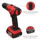 Taladro Atornillador 20 V. Con 2 Velocidades y Percutor. Bateria 20 Ah. Par Apriete 35 Nm.