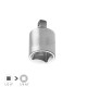 Adaptador Reductor  1/2" Hembra A 1/4" Macho. Acero Cromo Vanadio, Aristas Redondas, Reductor Carraca,