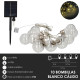 Guirnalda Solar 10 Bombillas / 50 Micro Leds Luz Calida. Bateria Recargable Uso en Exteriores / Interiores Ip44