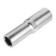 Llave Vaso 1/2" Hexagonal Larga 15 mm. Perfil de 6 caras. Acero Cromo Vanadio, Aristas Redondas