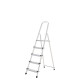 Oryx Escalera Aluminio 5 Peldaños Plegable, Uso doméstico, Antideslizante, Ligera y Resistente
