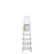 Oryx Escalera Aluminio 5 Peldaños Plegable, Uso doméstico, Antideslizante, Ligera y Resistente