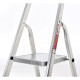 Oryx Escalera Aluminio 6 Peldaños Plegable, Uso doméstico, Antideslizante, Ligera y Resistente