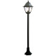 Farol Jardín Con Columna 1,2 Metros Negro