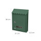 Buzón Maurer Exterior 21x30x6,8 cm. Verde