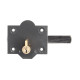 Cerrojo b-7 llave y pulsador pasador de 143mm cilindro de pera de 50mm
