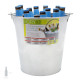 Cubo Zinc Metal Galvanizado Multiusos 14 Litros 28 x 21 x 28 (alt.) cm. con Abre Botellas