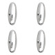 Colgador Oryx  Cromo Pequeño (Blister 4 Unidades) Adhesivo