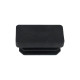 Contera Rectangular Negra 15x30mm. Blister 4 piezas.