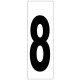 Numero Adhesivo 46x140 mm.   Nº 8